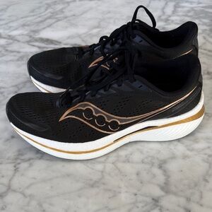 Saucony Men’s Black and Gold Athletic Shoes